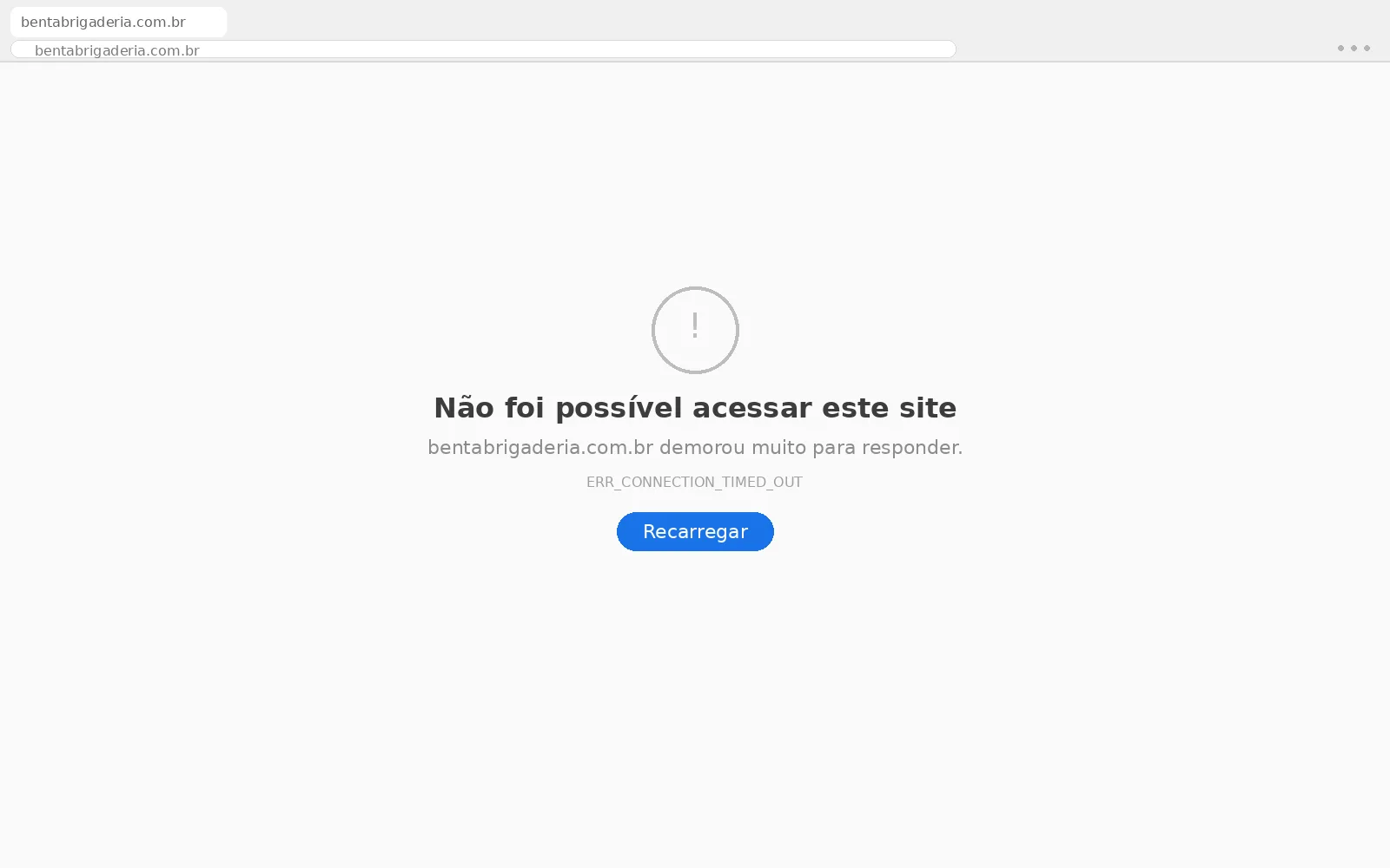 Benta Brigaderia - site antigo fora do ar